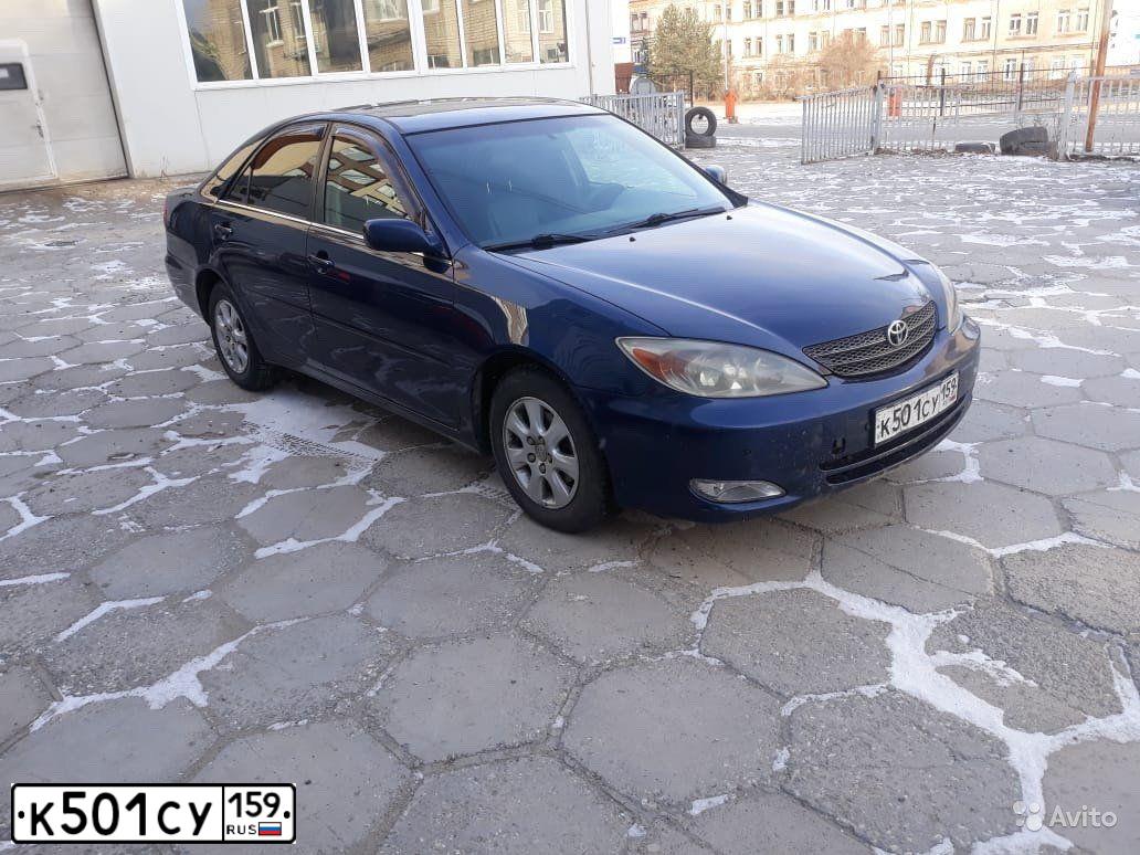 Фото автомобиля TOYOTA CAMRY, 2002 — госномер А065СО92. Цвет: ТЕМНО-СИНИЙ