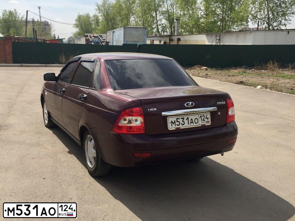 Фото автомобиля LADA 2170 PRIORA, 2008 — госномер К096КС19. Цвет: ТЕМНО-ВИШНЕВЫЙ