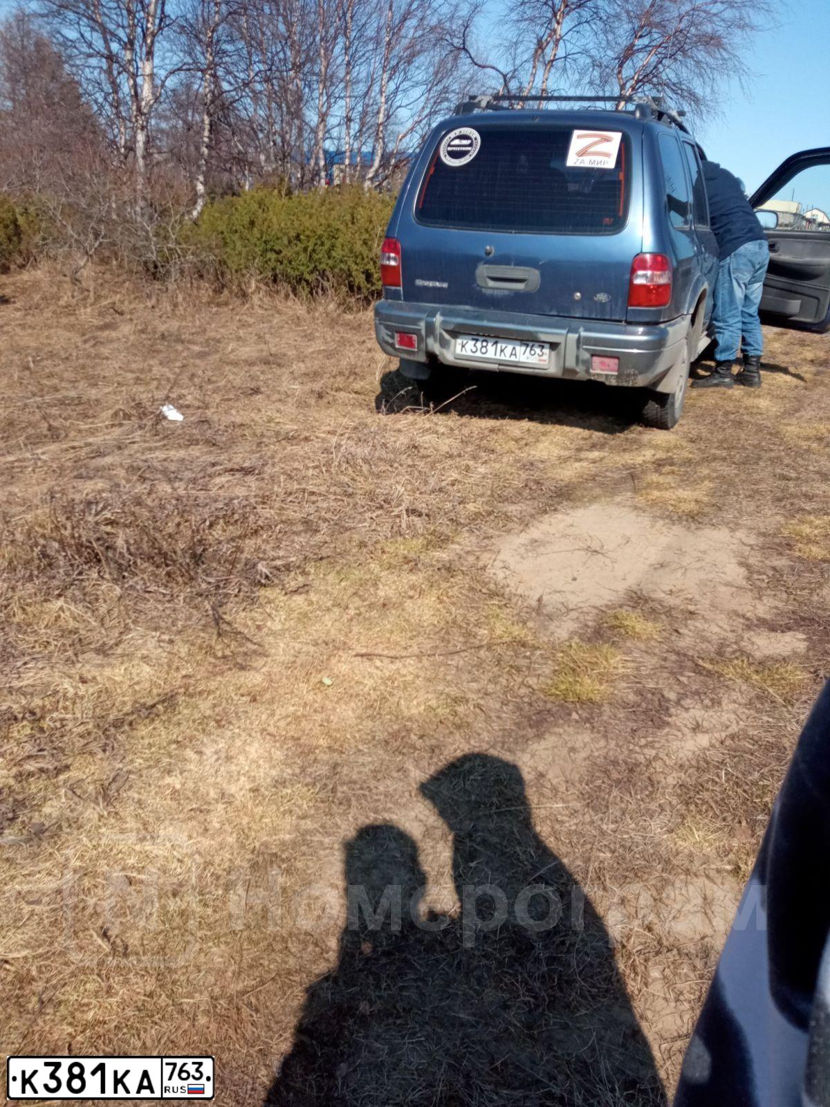 Фото автомобиля KIA SPORTAGE, 2004 — госномер А075АХ83. Цвет: синий