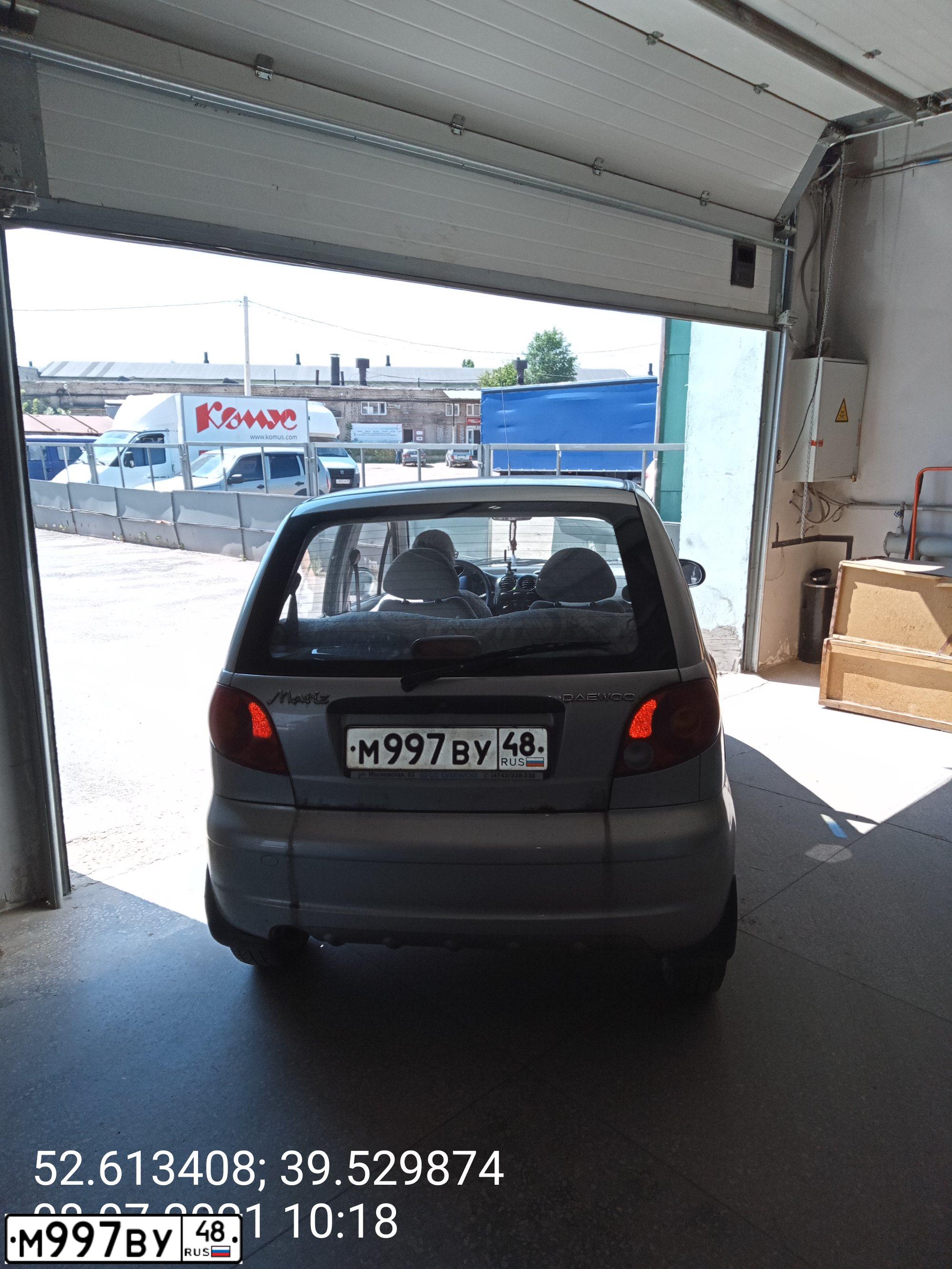 Фото автомобиля DAEWOO O MATIZ, 2008 — госномер М997ВУ48. Цвет: СЕРЕБРИСТЫЙ