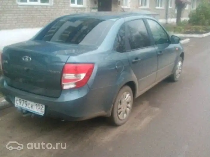 Фото автомобиля LADA 2190 GRANTA, 2016 — госномер В207ХС702. Цвет: СЕРО-СИНИЙ