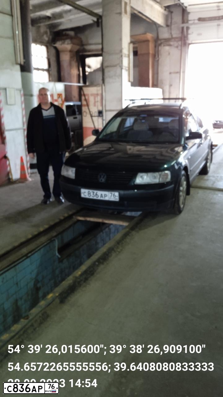 Фото автомобиля VOLKSWAGEN PASSAT, 1998 — госномер А955КА33. Цвет: ЗЕЛЕНЫЙ