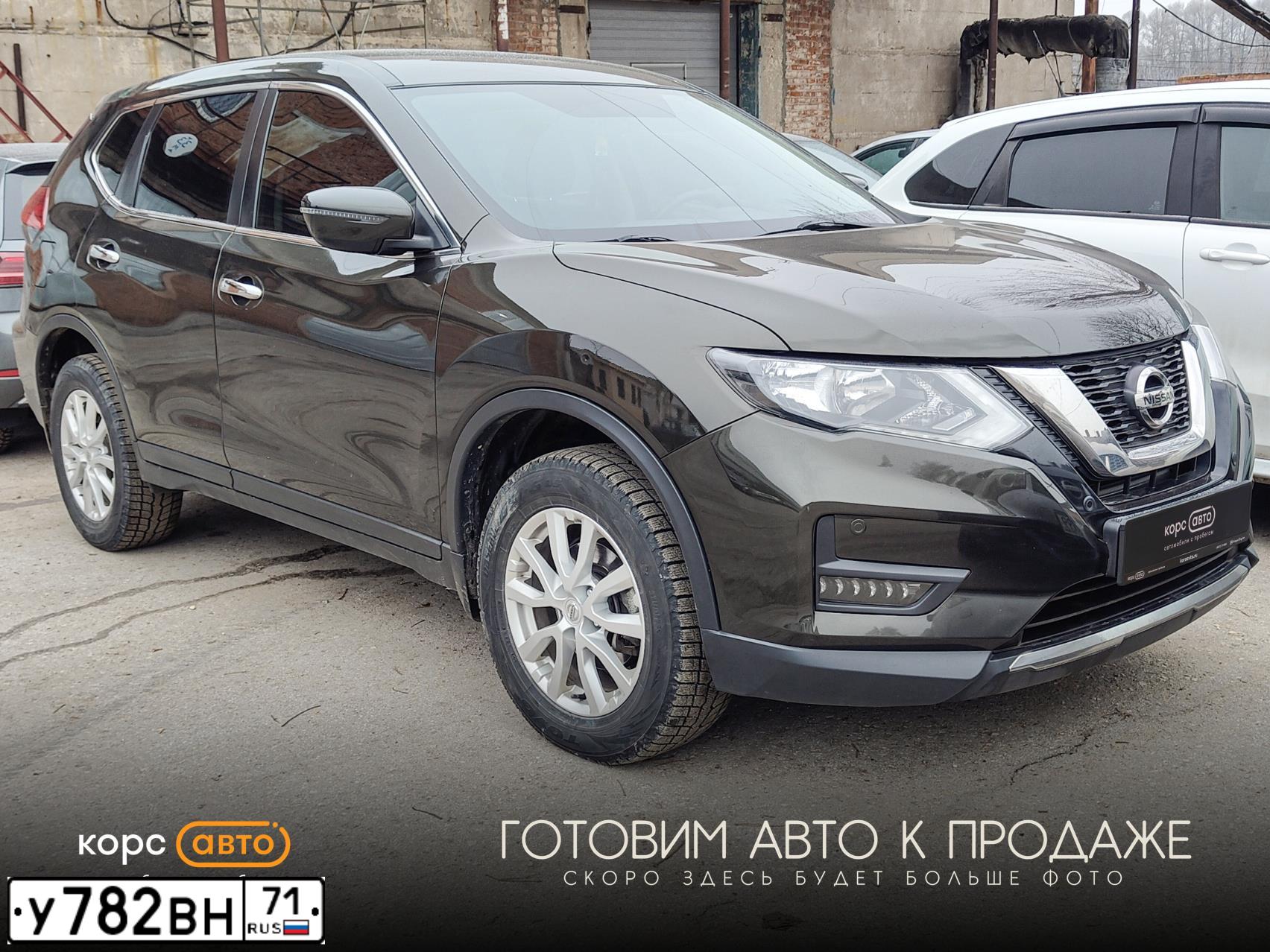 Фото автомобиля NISSAN X-TRAIL, 2020 — госномер У782ВН71. Цвет: ЗЕЛЕНЫЙ