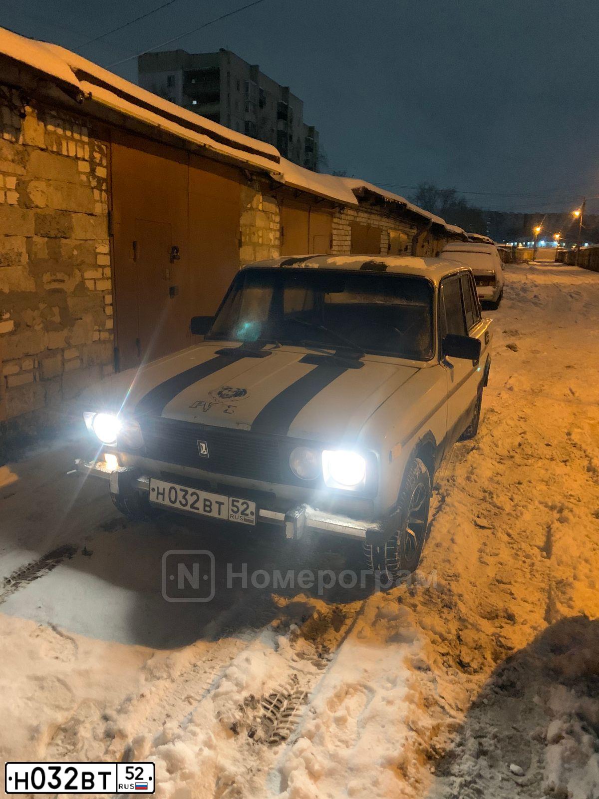 Фото автомобиля LADA 2106, 1990 — госномер Н032ВТ52. Цвет: СВЕТЛО-СЕРЫЙ