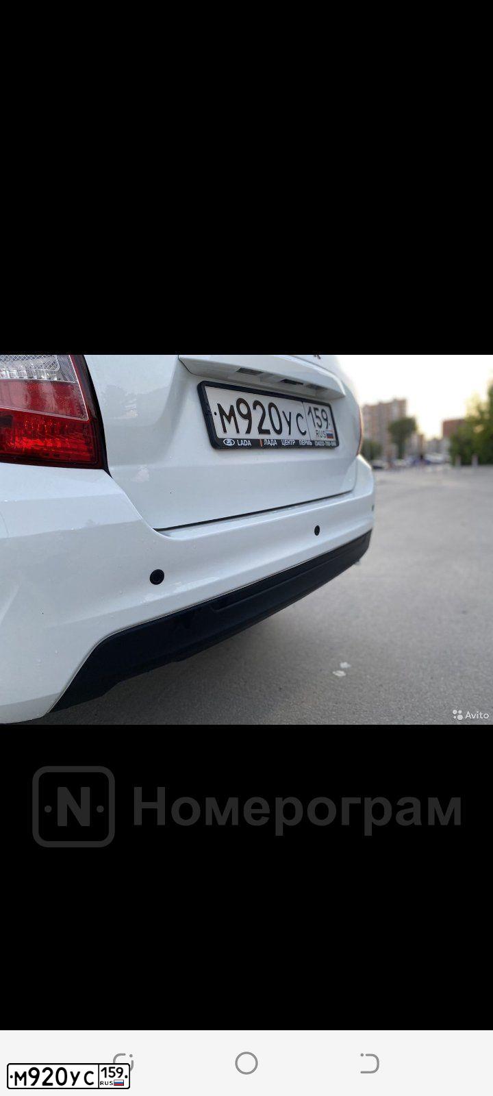Фото автомобиля LADA 2190 GRANTA, 2019 — госномер Р851ТМ159. Цвет: Белый