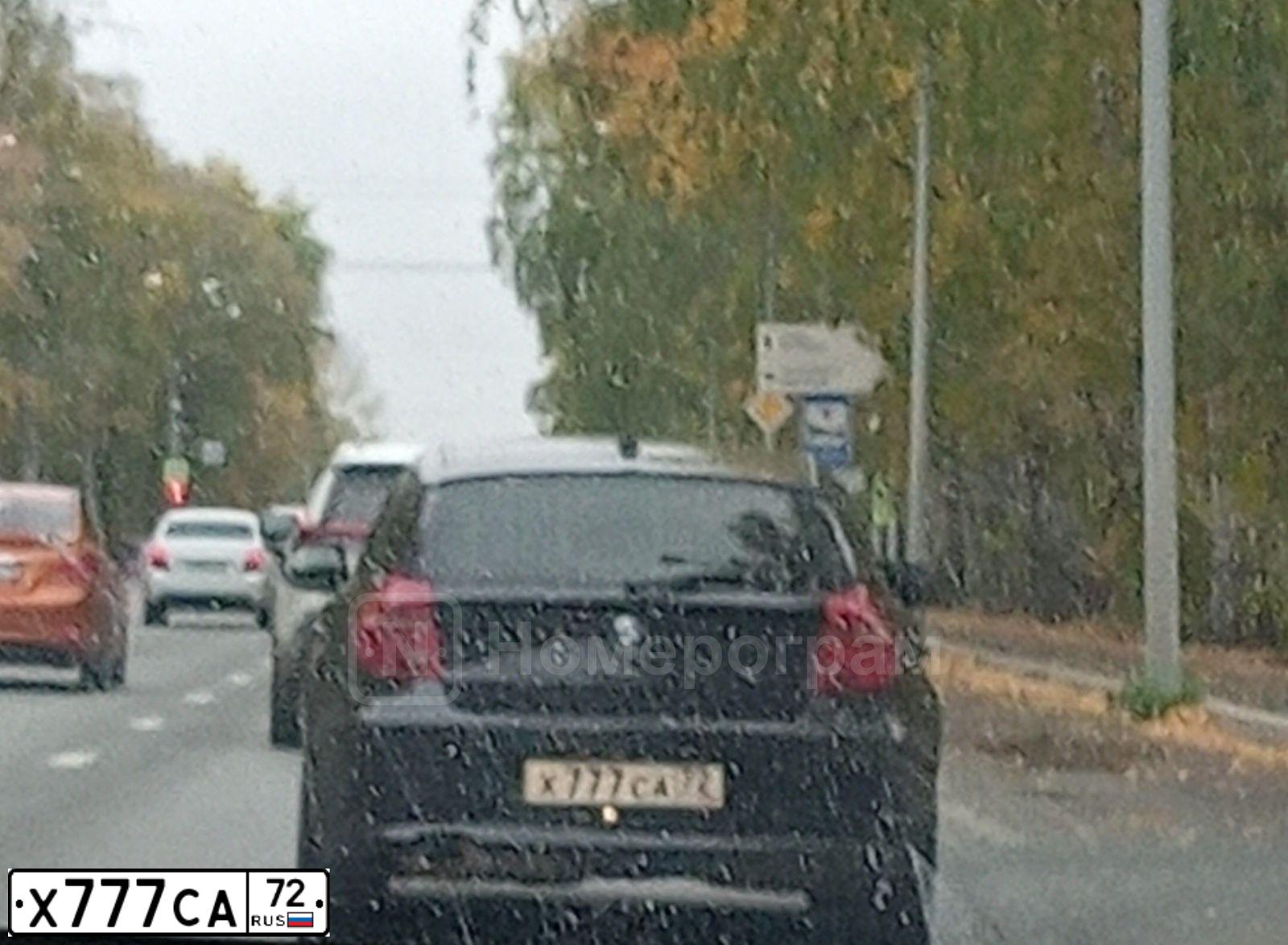 Фото автомобиля BMW SERIE 1, 2011 — госномер Х777СА72. Цвет: ЧЕРНЫЙ