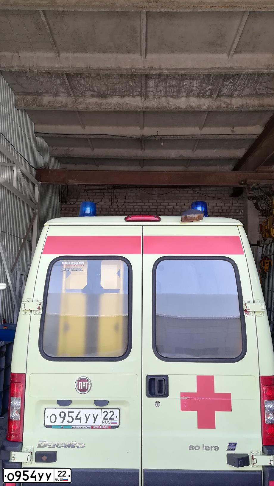 Фото автомобиля FIAT DUCATO, 2012 — госномер О954УУ22. Цвет: ГОСТ 50574-02