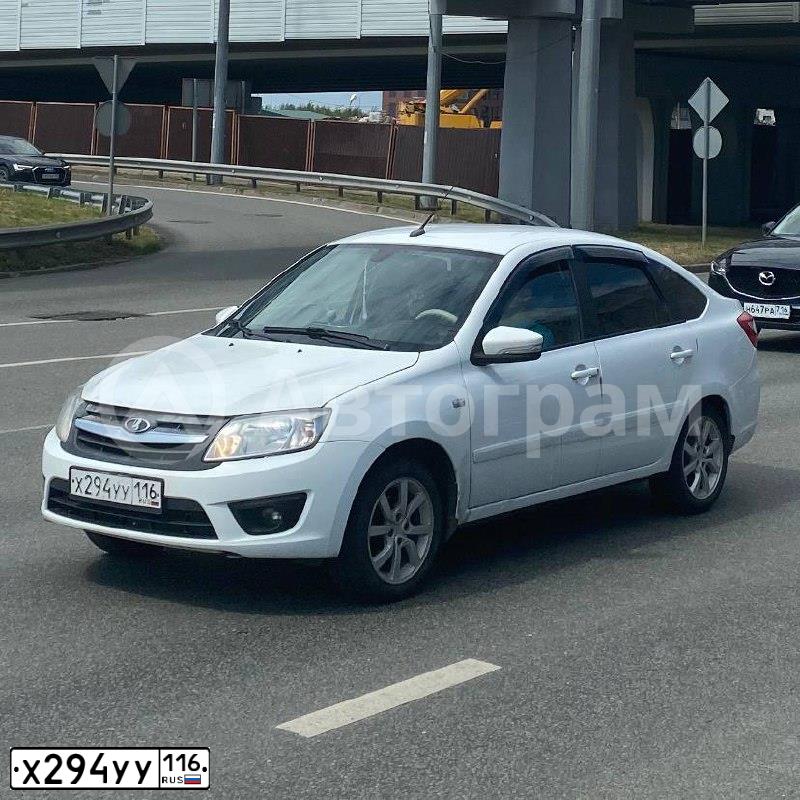 Фото автомобиля LADA 2191 GRANTA, 2016 — госномер Х294УУ116. Цвет: БЕЛЫЙ
