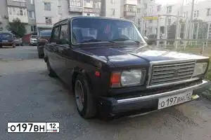 Фото автомобиля LADA 2107, 2005 — госномер В546РХ12. Цвет: ТЕМНО-ВИШНЕВЫЙ