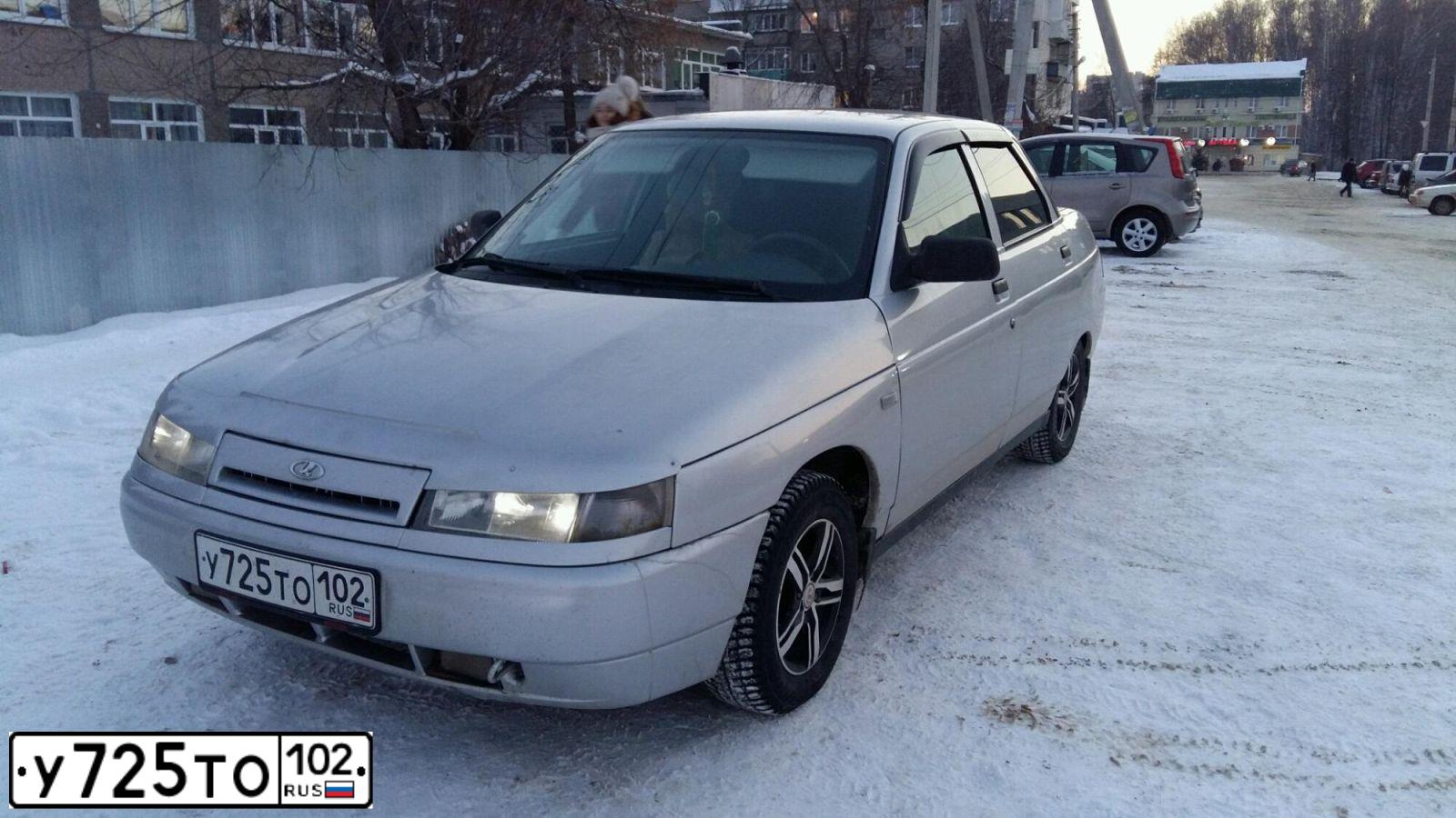 Фото автомобиля LADA 2110 LADA, 2006 — госномер У725ТО102. Цвет: СЕРЕБРИСТЫЙ МЕТАЛЛИК