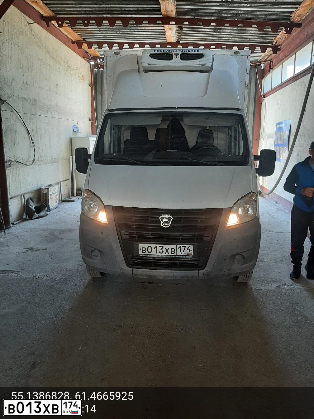Фото автомобиля GAZ GAZEL NEXT, 2014 — госномер В013ХВ174. Цвет: Белый