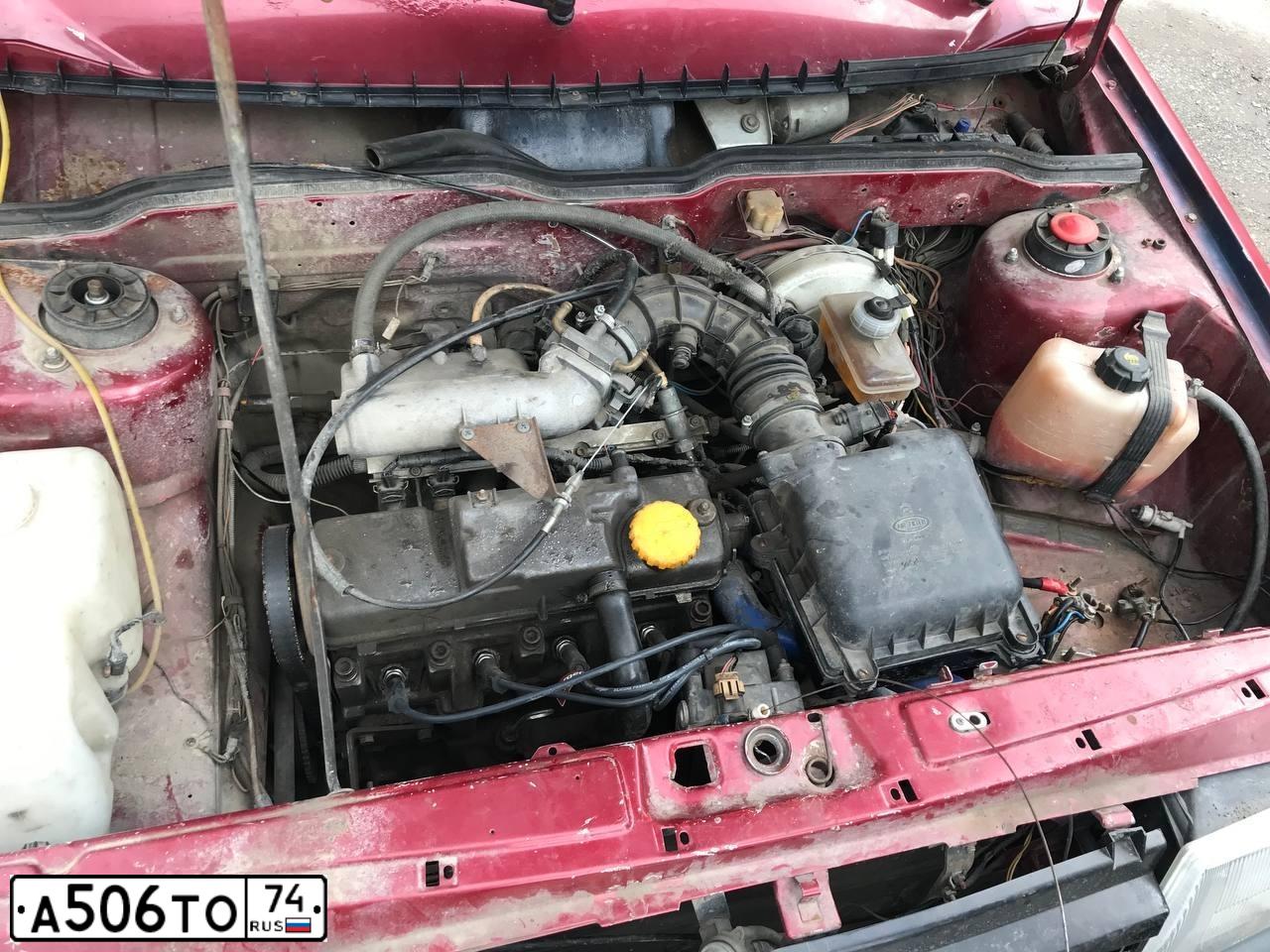 Фото автомобиля LADA 2109 SAMARA, 1990 — госномер А506ТО74. Цвет: Красный