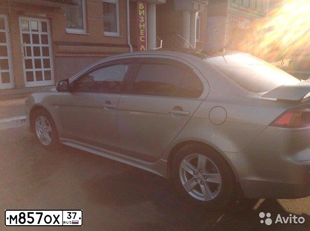 Фото автомобиля MITSUBISHI LANCER, 2008 — госномер Р261КК48. Цвет: БЕЖЕВЫЙ