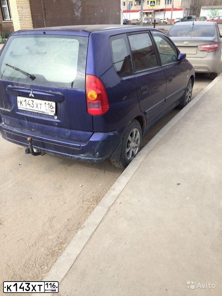 Фото автомобиля MITSUBISHI SPACE STAR, 2004 — госномер К143ХТ116. Цвет: СИНИЙ