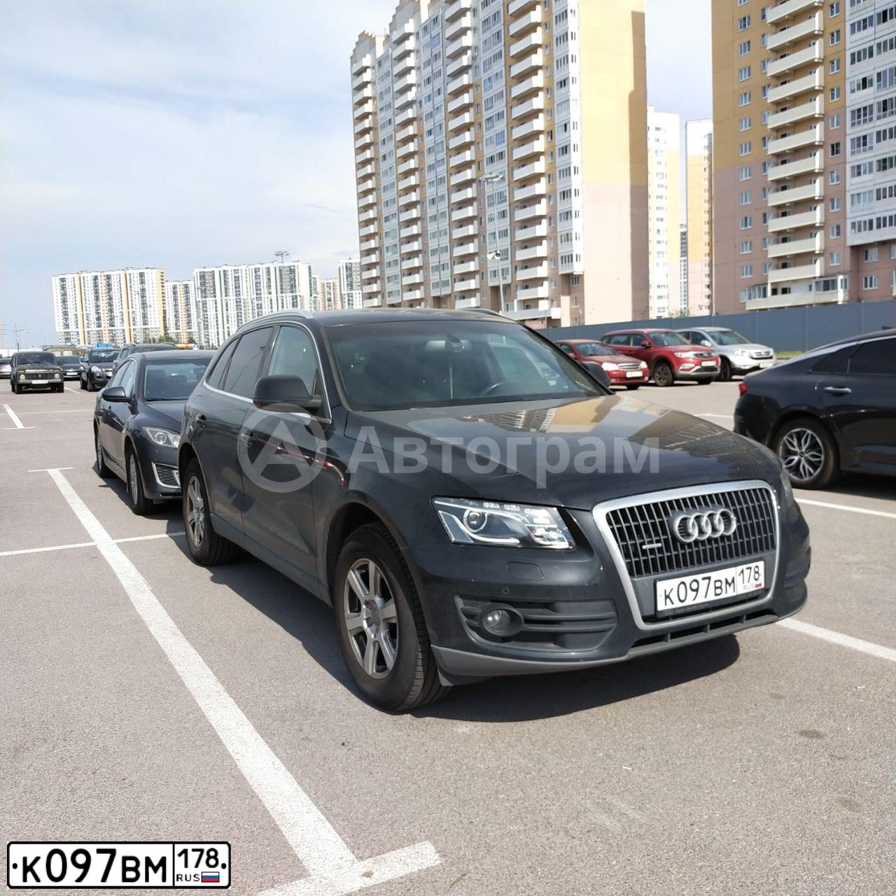 Фото автомобиля AUDI Q5, 2011 — госномер К097ВМ178. Цвет: ЧЕРНЫЙ