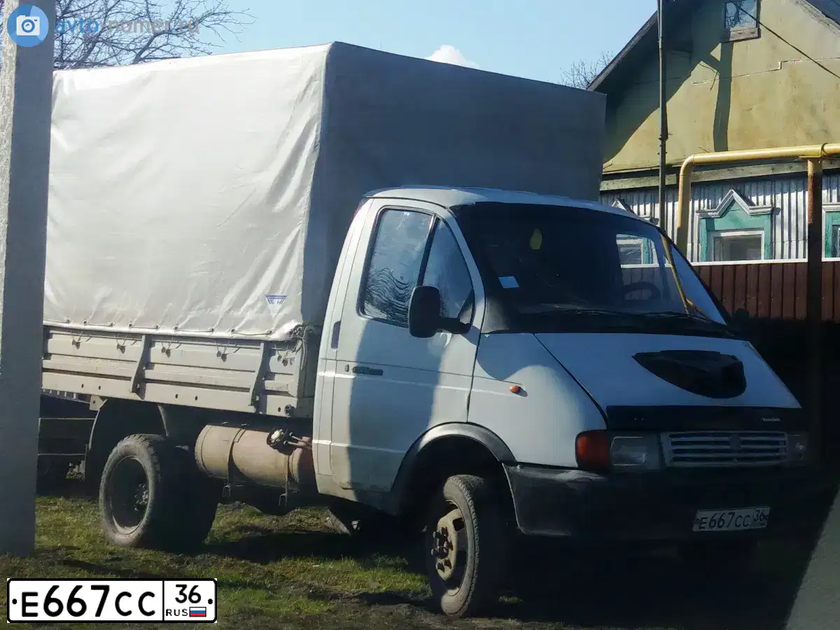 Фото автомобиля GAZ 3302 EL, 1997 — госномер У234РВ36. Цвет: БЕЛАЯ НОЧЬ