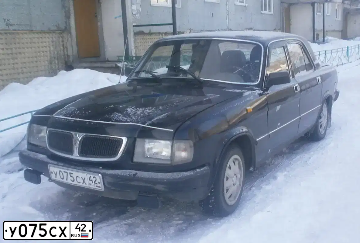Фото автомобиля GAZ 3110 WOLGA, 1998 — госномер А730ТК122. Цвет: ЧЕРНЫЙ