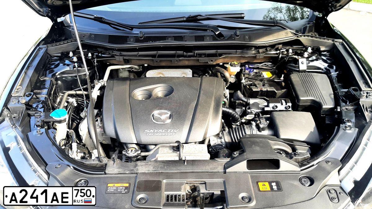 Фото автомобиля MAZDA CX-5, 2016 — госномер Х727КС19. Цвет: ЧЕРНЫЙ