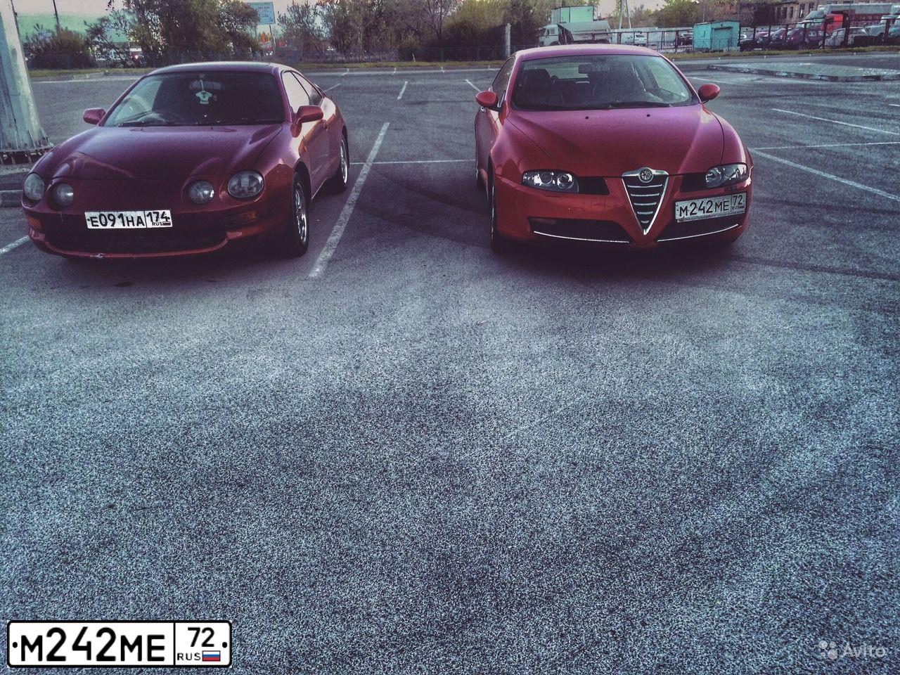 Фото автомобиля ALFAROMEO ALFA GT COUPE, 2007 — госномер М242МЕ72. Цвет: КРАСНЫЙ