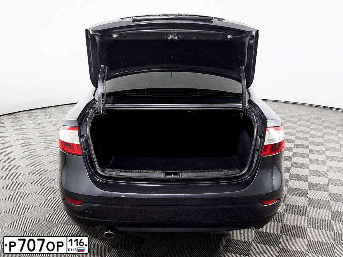 Фото автомобиля RENAULT FLUENCE, 2012 — госномер Р707ОР116. Цвет: ТЕМНО-СЕРЫЙ