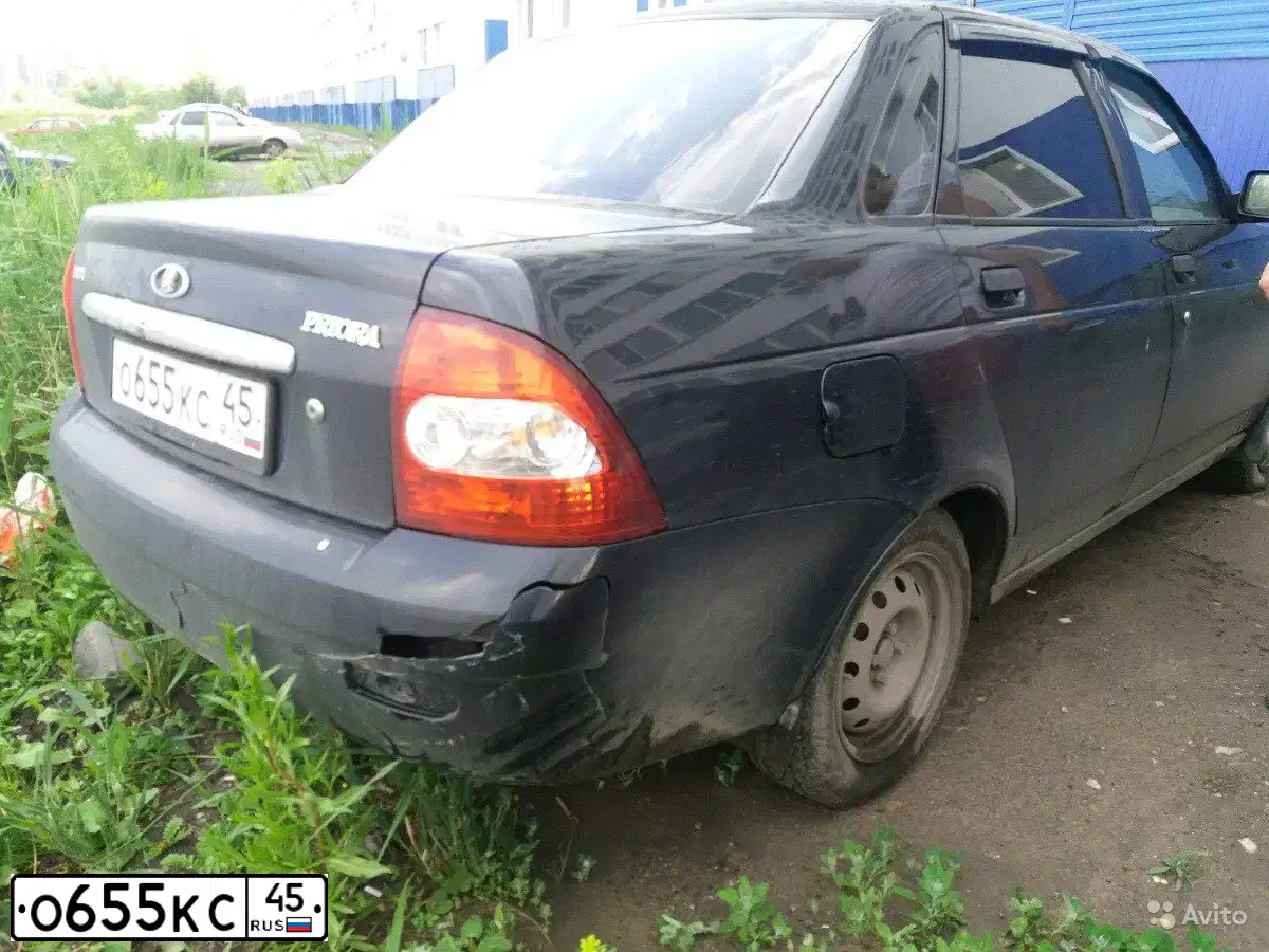 Фото автомобиля LADA 2170 PRIORA, 2010 — госномер Н917АР774. Цвет: Сине-Черный