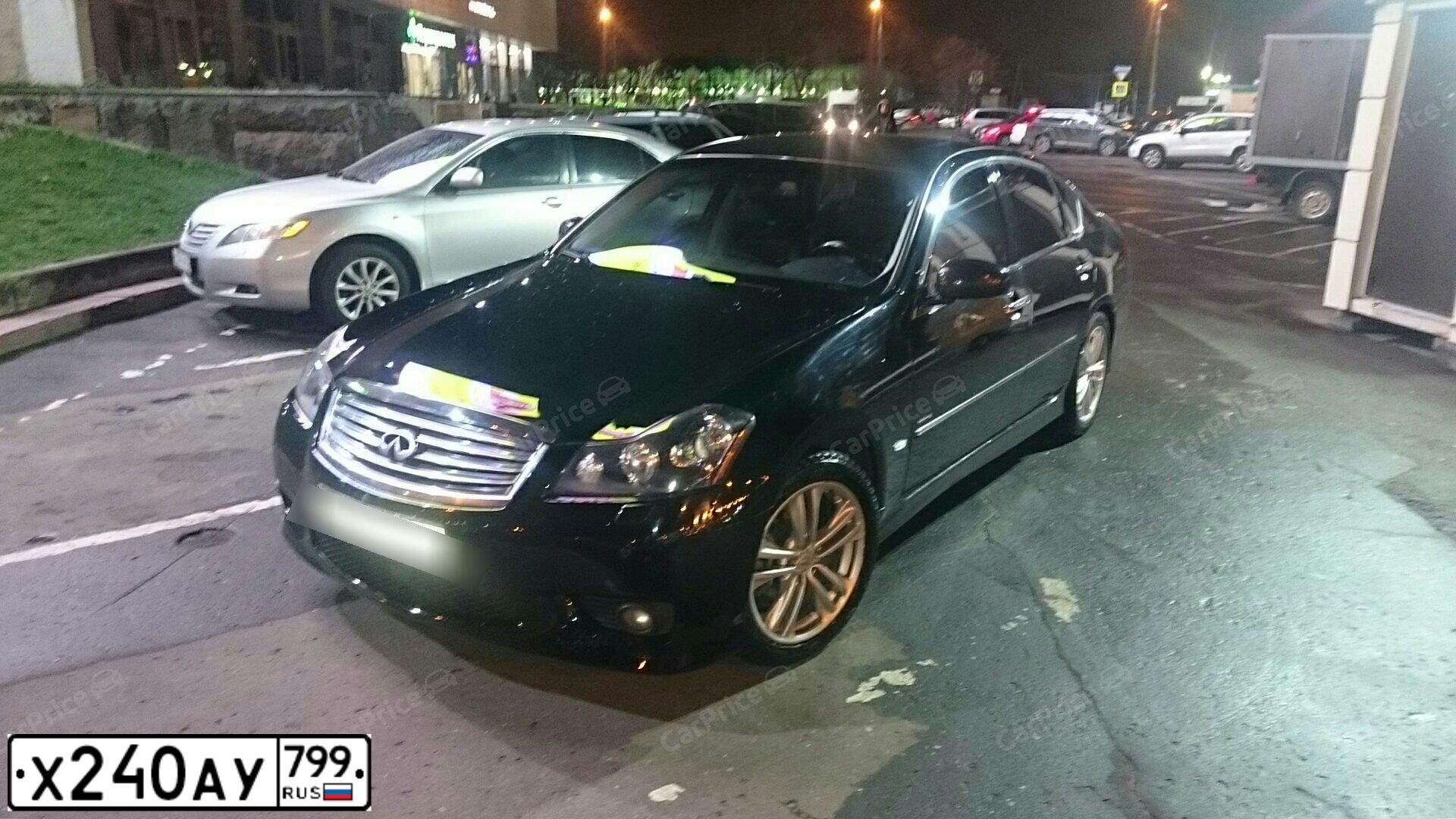 Фото автомобиля INFINITI M, 2008 — госномер М385НА790. Цвет: ЧЕРНЫЙ