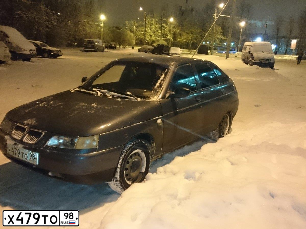 Фото автомобиля LADA 2112, 2000 — госномер В337МХ74. Цвет: СЕРО-СИНИЙ