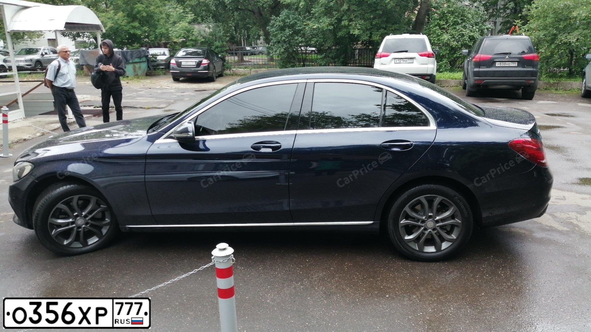 Фото автомобиля MERCEDES C-KLASSE, 2016 — госномер А808АУ790. Цвет: синий