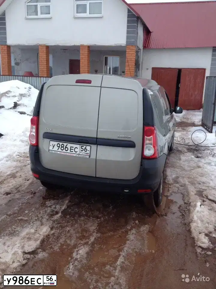 Фото автомобиля LADA LARGUS FURGON, 2014 — госномер У989ЕС56. Цвет: СЕРО-БЕЖЕВЫЙ