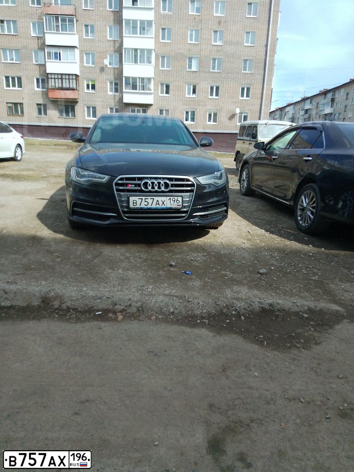 Фото автомобиля AUDI A6, 2012 — госномер В757АХ196. Цвет: ЧЕРНЫЙ