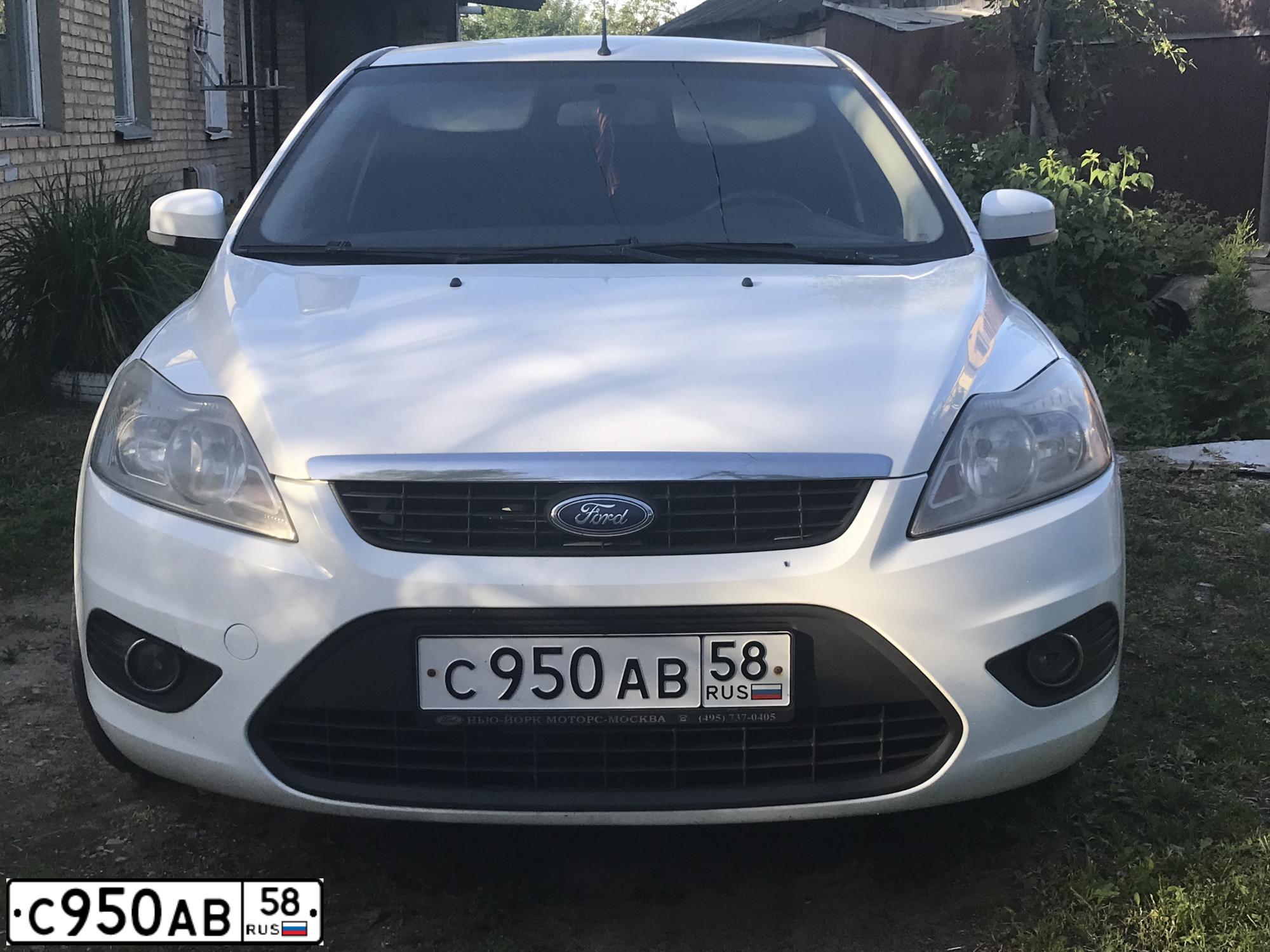Фото автомобиля FORD FOCUS, 2008 — госномер М073АТ763. Цвет: Белый
