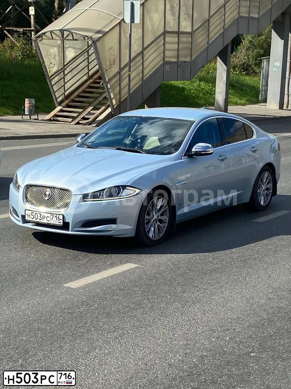 Фото автомобиля JAGUAR XF-SERIE, 2013 — госномер Н503РС716. Цвет: СВЕТЛО-СЕРЫЙ
