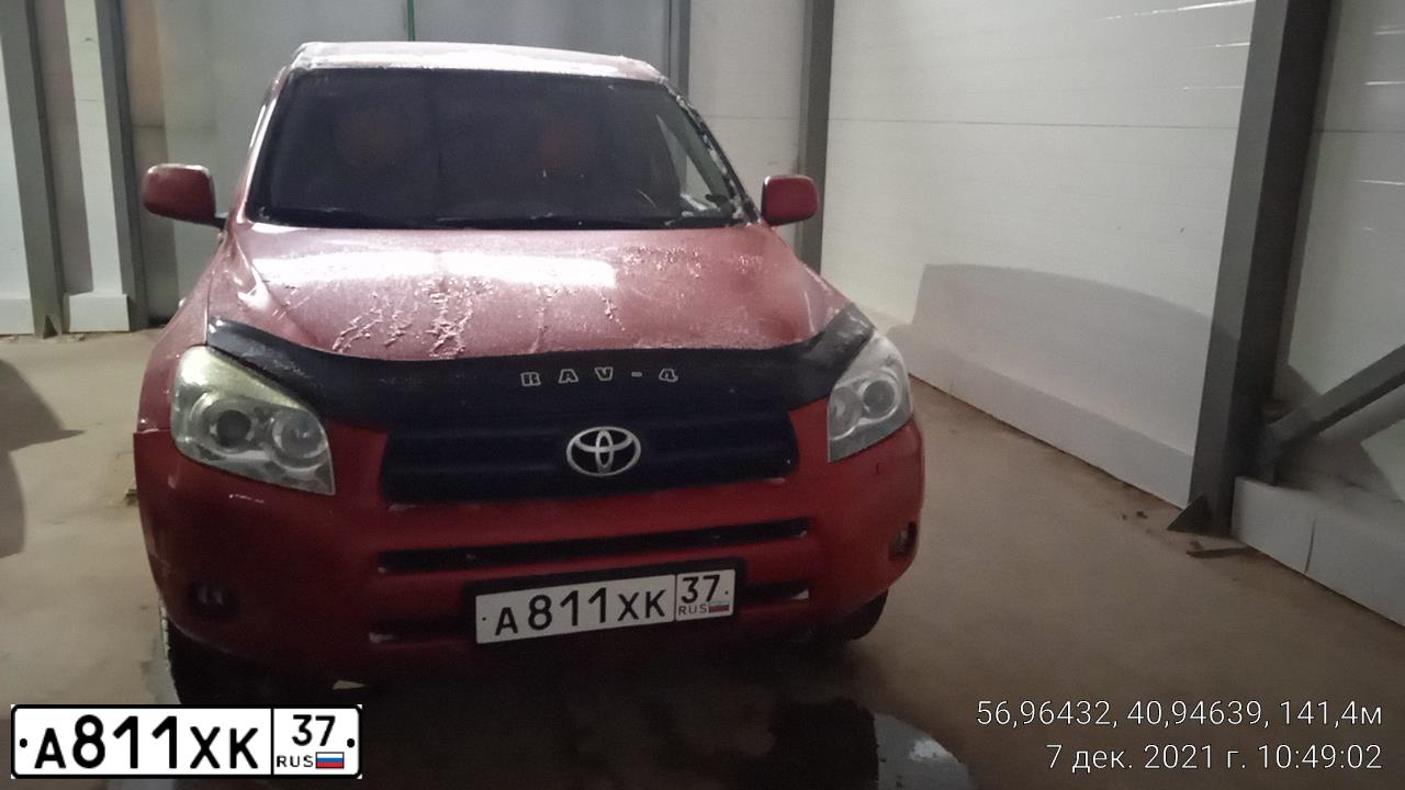 Фото автомобиля TOYOTA RAV4, 2008 — госномер М707ОС37. Цвет: Красный
