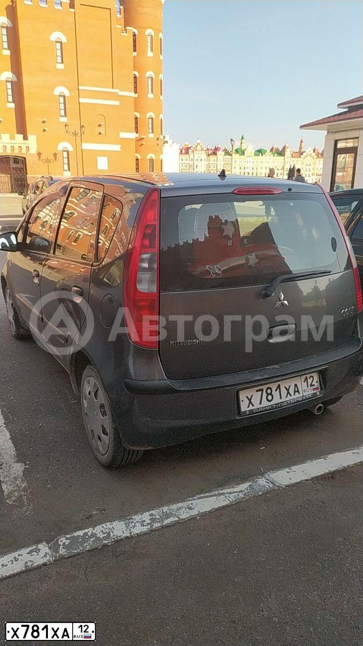 Фото автомобиля MITSUBISHI COLT, 2007 — госномер Х781ХА12. Цвет: СЕРЫЙ