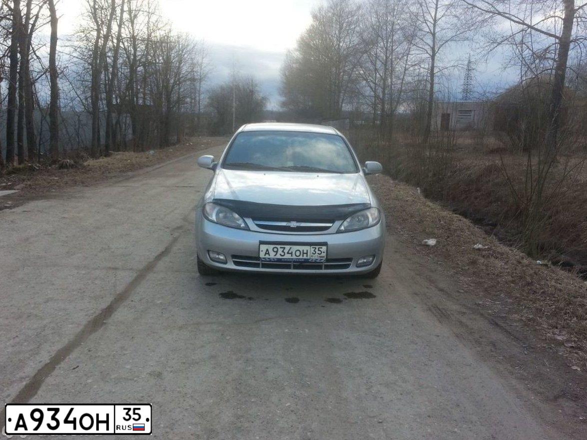 Фото автомобиля CHEVROLET T LACETTI, 2008 — госномер К354КМ35. Цвет: СЕРЕБРИСТЫЙ