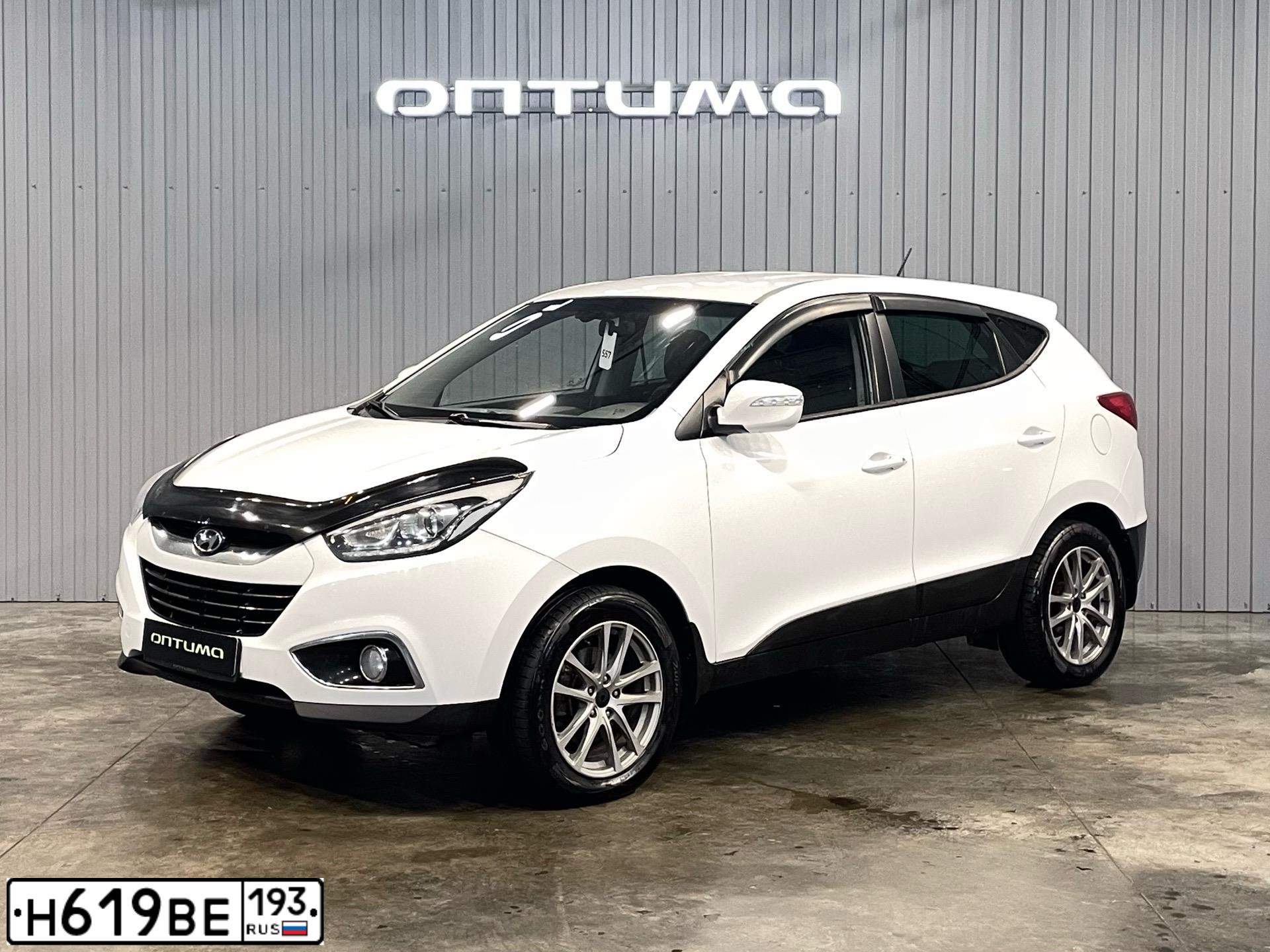 Фото автомобиля HYUNDAI IX35, 2015 — госномер М575ОО193. Цвет: Белый