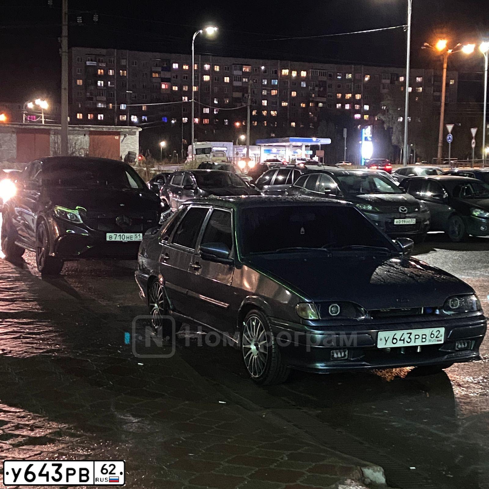 Фото автомобиля LADA 2115, 2012 — госномер Е671НХ51. Цвет: Серо-Синий