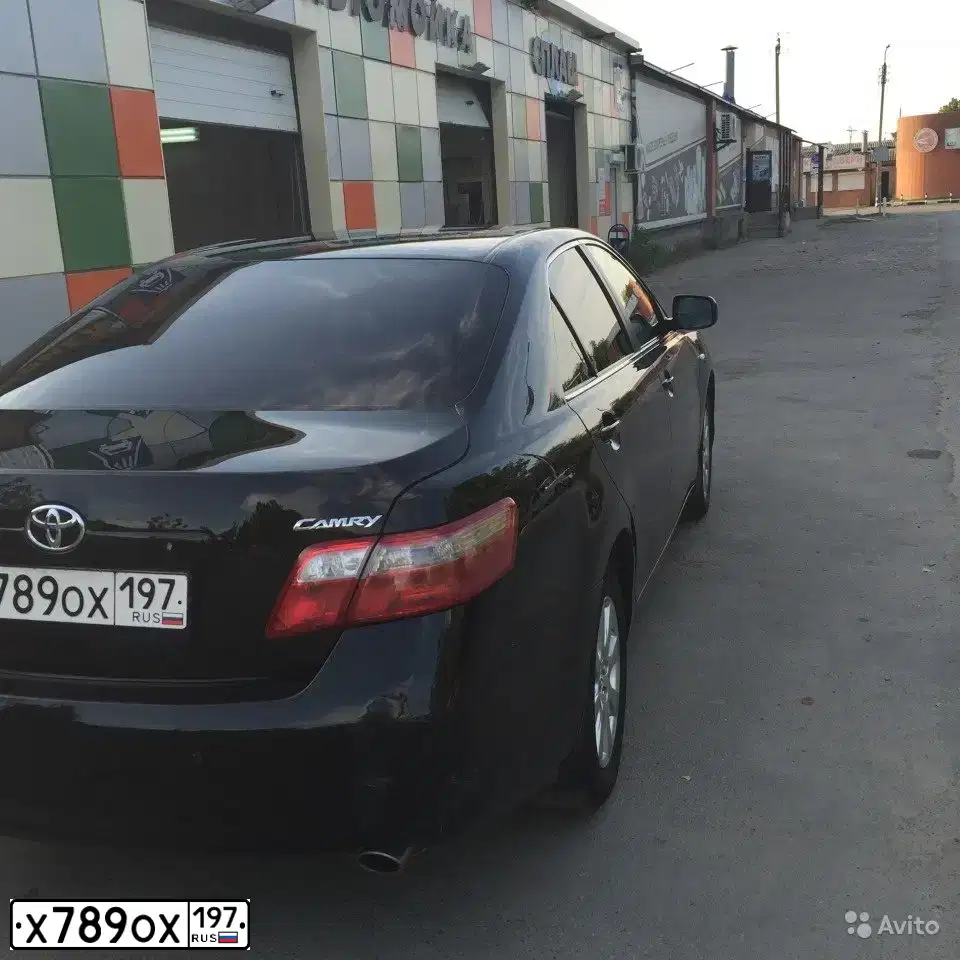 Фото автомобиля TOYOTA CAMRY, 2007 — госномер А969УХ01. Цвет: ЧЕРНЫЙ