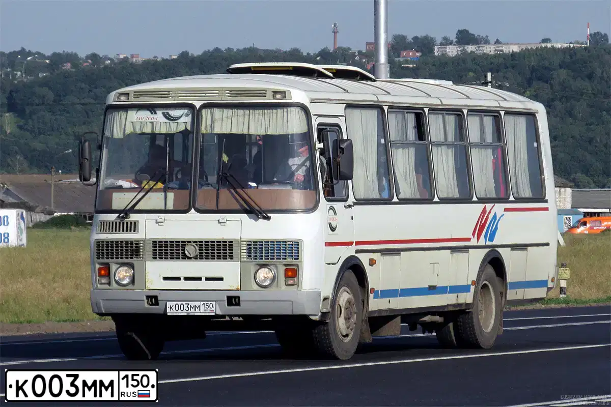 Фото автомобиля PAZ 4234, 2008 — госномер К003ММ150. Цвет: Белый