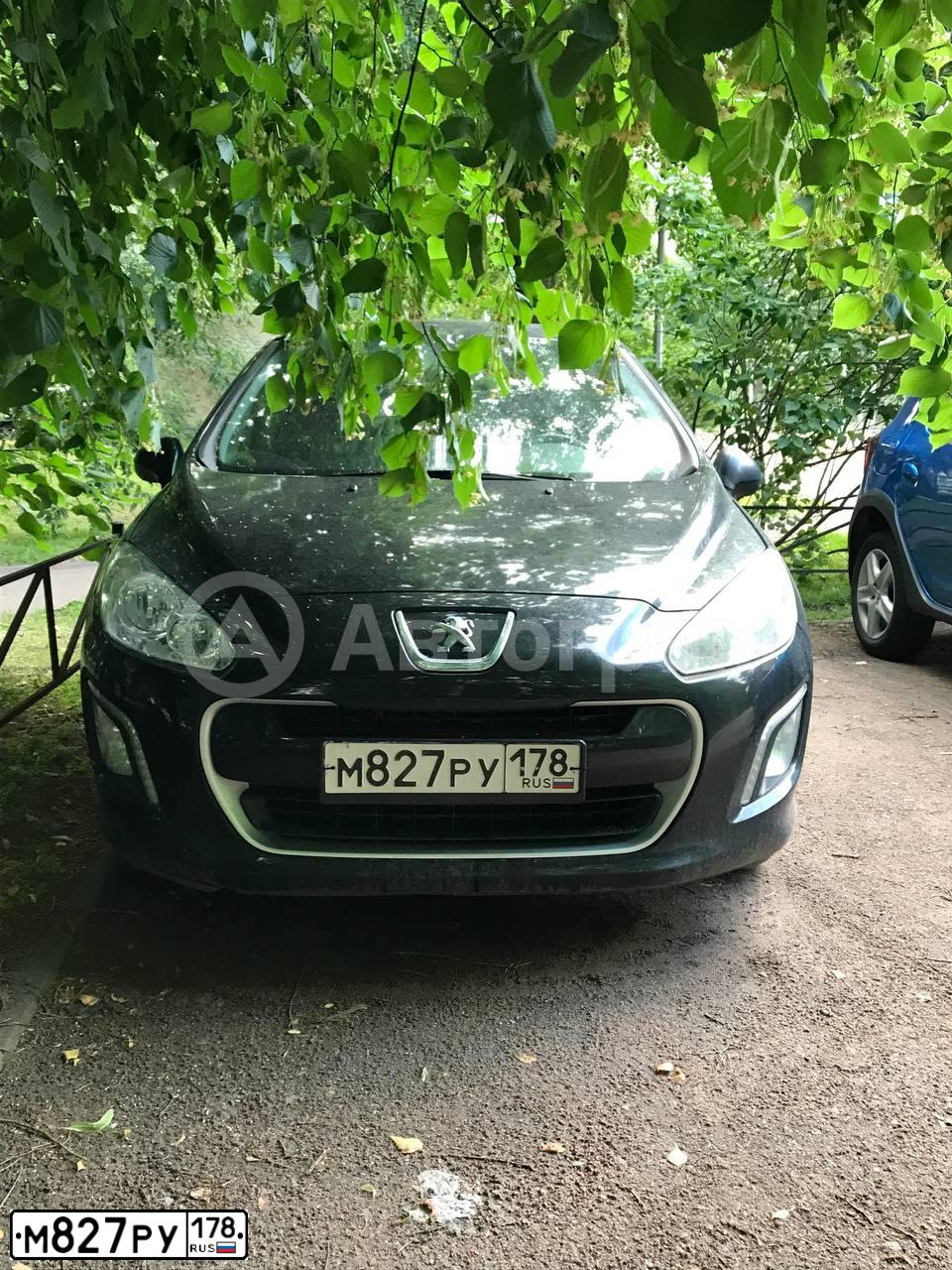 Фото автомобиля PEUGEOT 308, 2012 — госномер К722УУ147. Цвет: ЧЕРНЫЙ