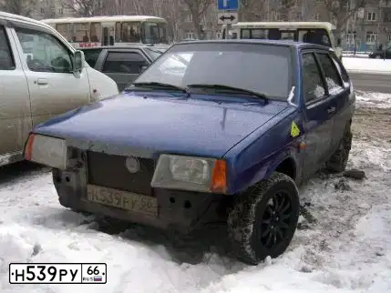 Фото автомобиля LADA 2109 SAMARA, 2001 — госномер Н539РУ66. Цвет: СИНИЙ
