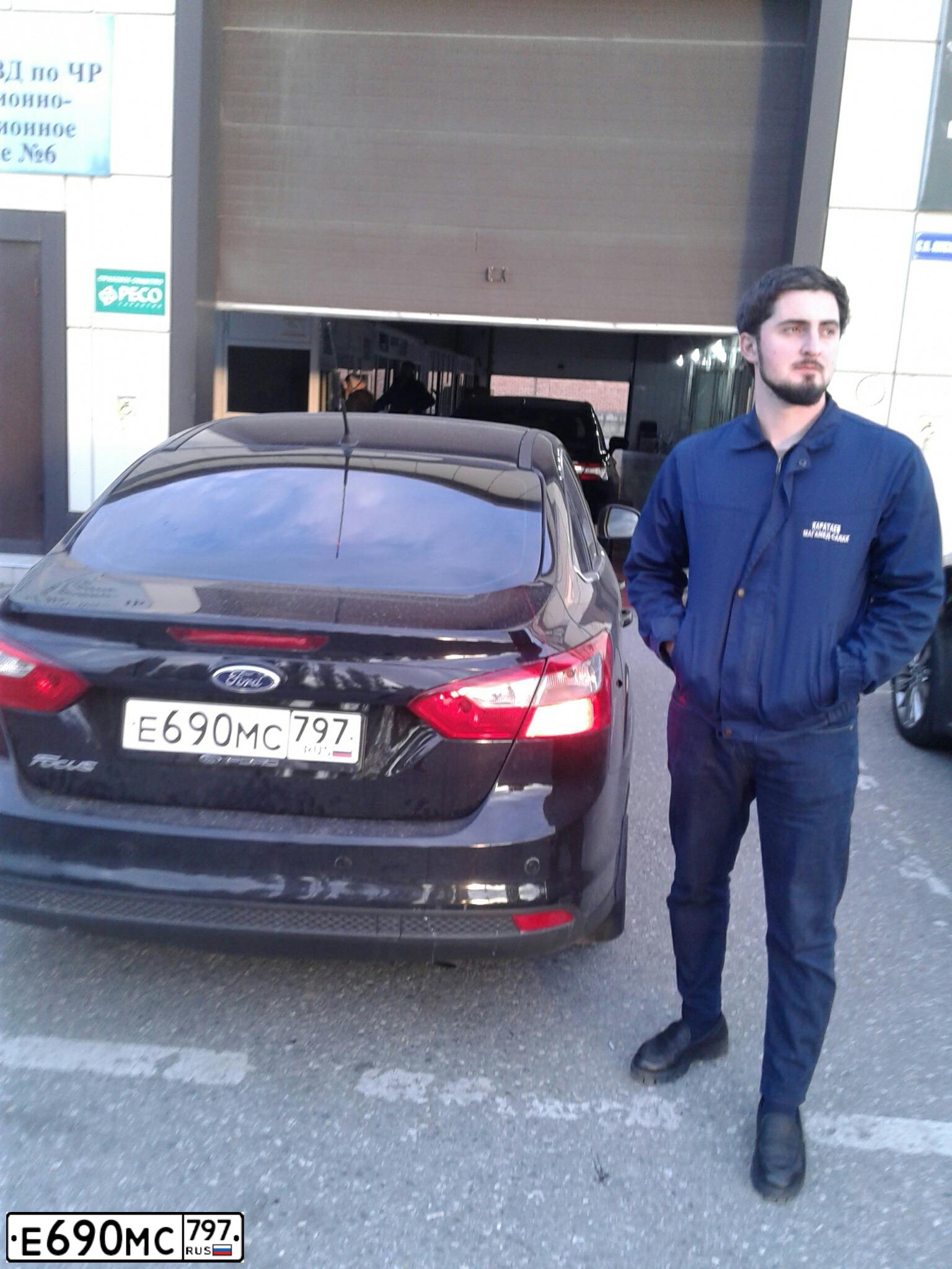 Фото автомобиля FORD FOCUS, 2013 — госномер Е690МС797. Цвет: ЧЕРНЫЙ