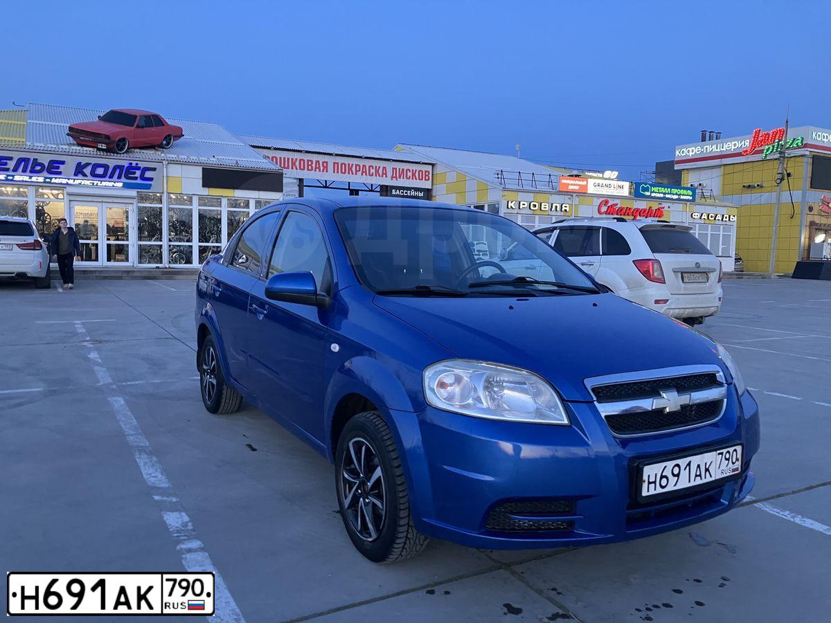 Фото автомобиля CHEVROLET AVEO, 2009 — госномер А942ТУ193. Цвет: синий