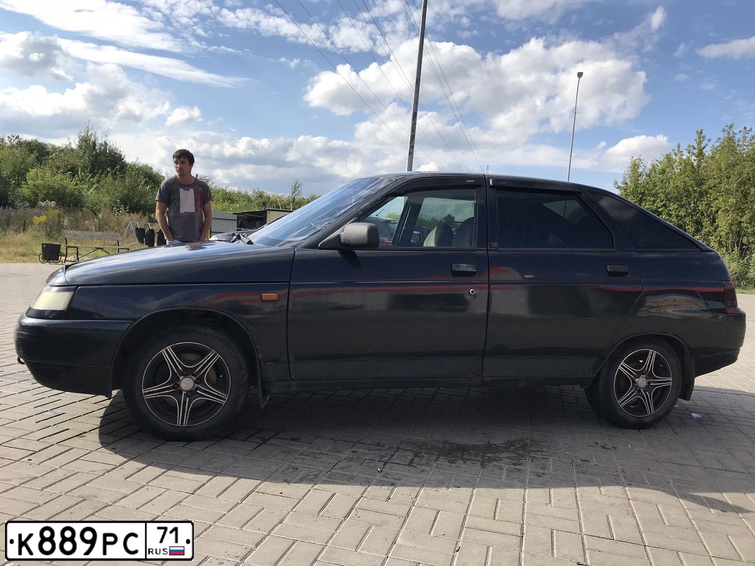 Фото автомобиля LADA 2112 LADA, 2004 — госномер К889РС71. Цвет: ГРАФИТОВЫЙ МЕТАЛЛИК