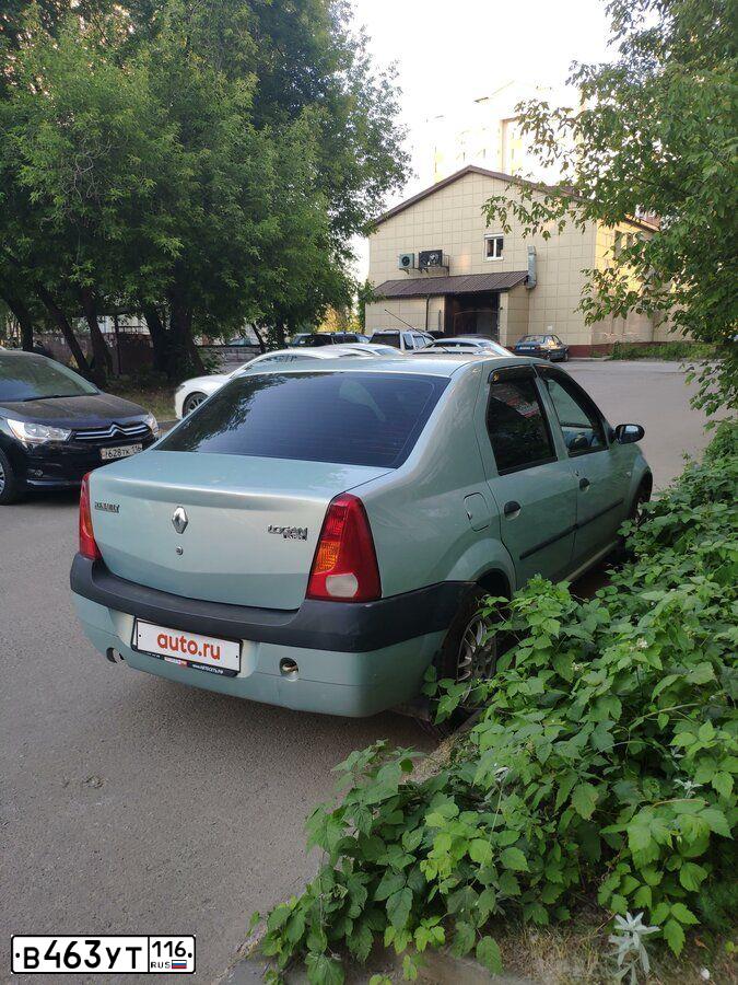 Фото автомобиля RENAULT LOGAN, 2006 — госномер Н094УВ716. Цвет: СВЕТЛО-ЗЕЛЕНЫЙ