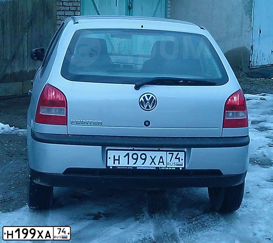 Фото автомобиля VOLKSWAGEN POINTER, 2005 — госномер В036УЕ196. Цвет: СЕРЕБРИСТЫЙ