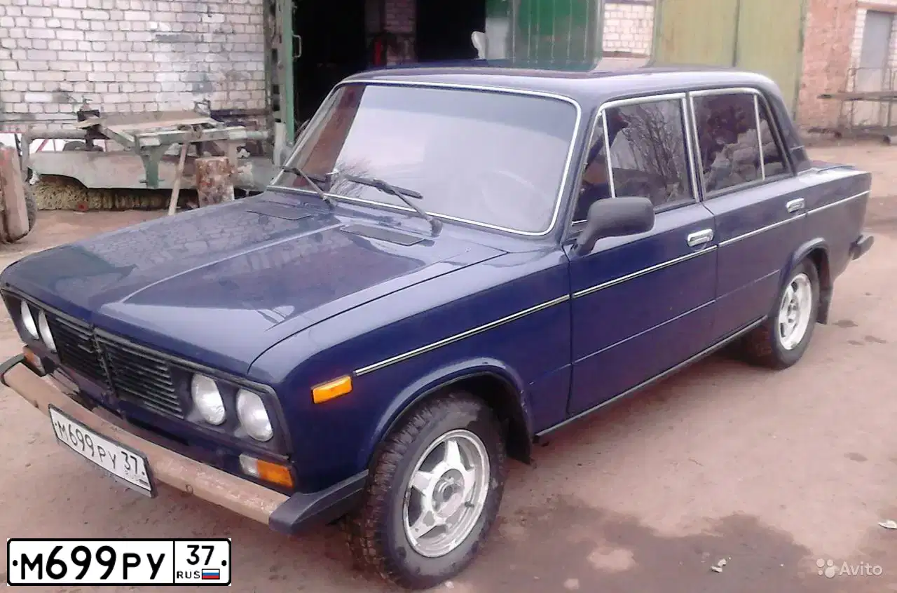 Фото автомобиля LADA 2106, 2004 — госномер Х633НО37. Цвет: Темно-синий