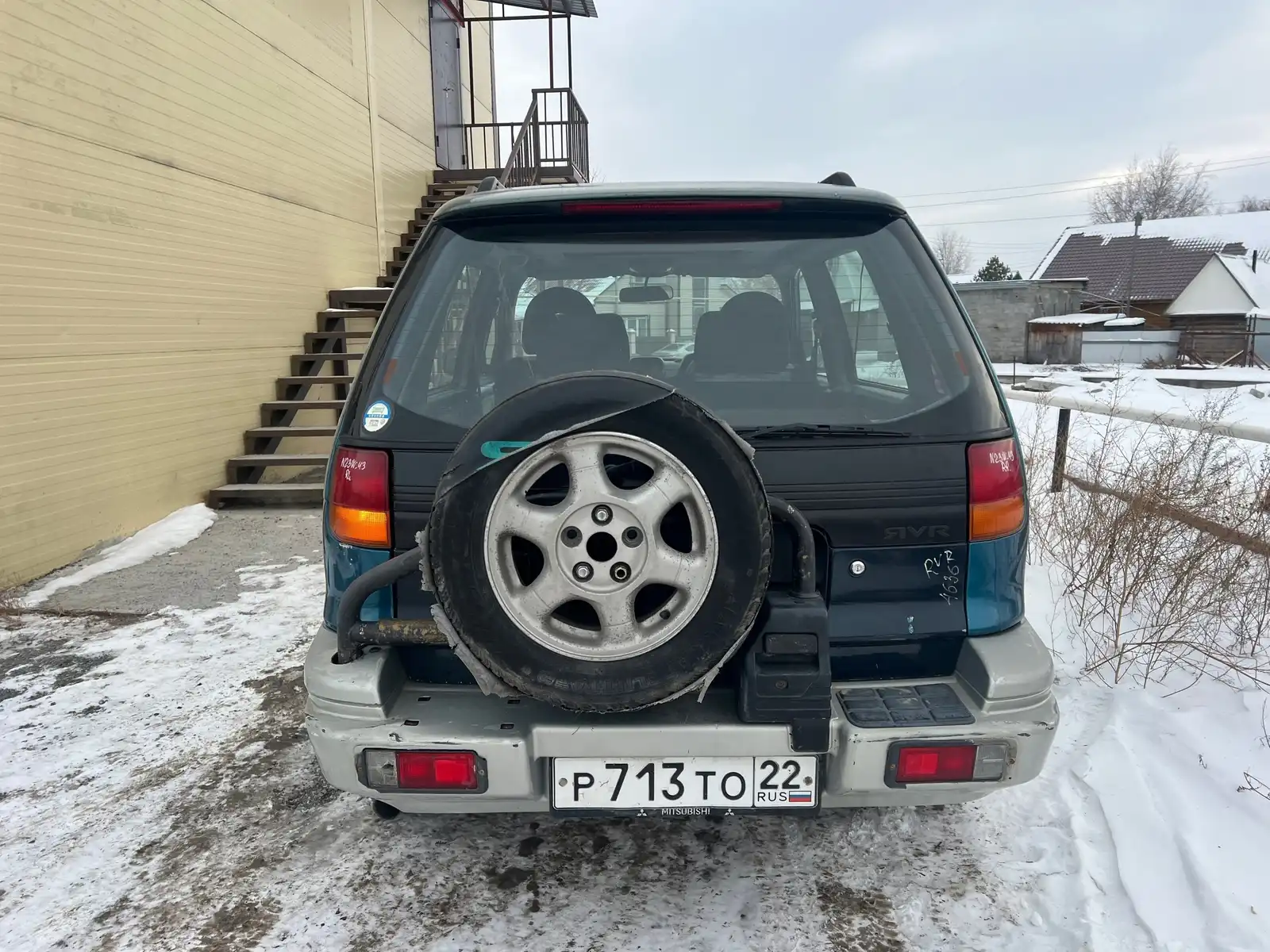 Фото автомобиля МИЦУБИСИ РВР МИЦУБИСИ РВР, 1995 — госномер Р713ТО22. Цвет: Синий-Серый