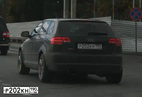 Фото автомобиля AUDI A3, 2009 — госномер Р202КН190