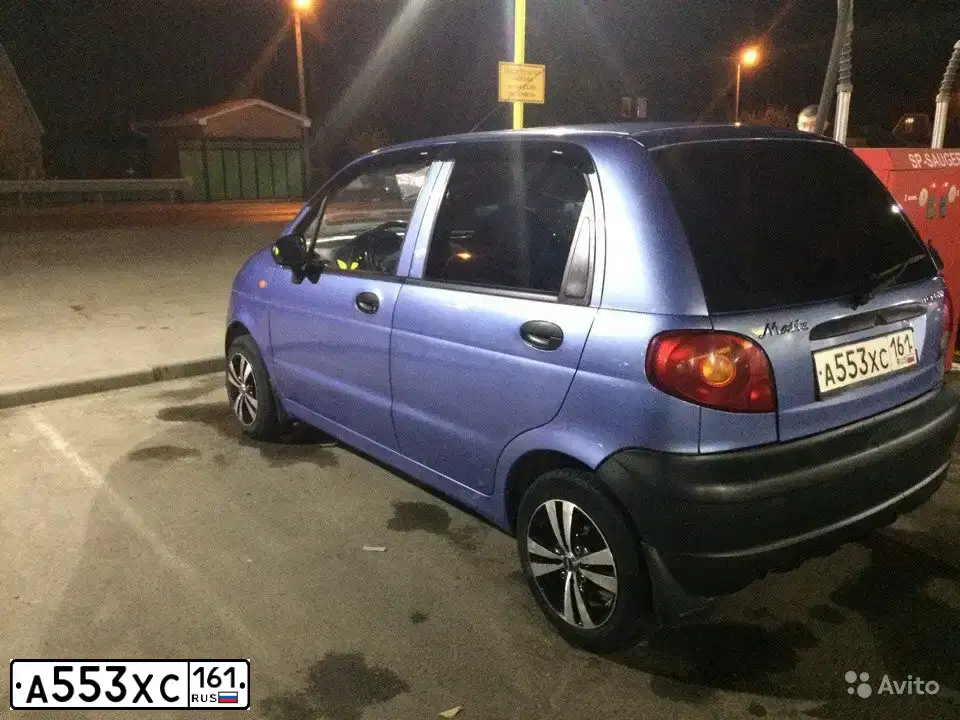 Фото автомобиля DAEWOO MATIZ, 2008 — госномер Р330ХС161. Цвет: ВАСИЛЕК